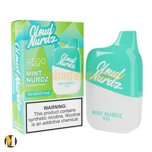 پاد یکبار مصرف نعناع کلود نوردز <br><span>Cloud Nurdz Mint Nurdz 4500 Puff</span>